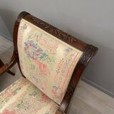 Pair of Mahogany Armchairs Return from Egypt Jacob Period Consulate Late Eighteenth