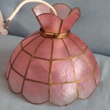 Pink mother-of-pearl chandelier