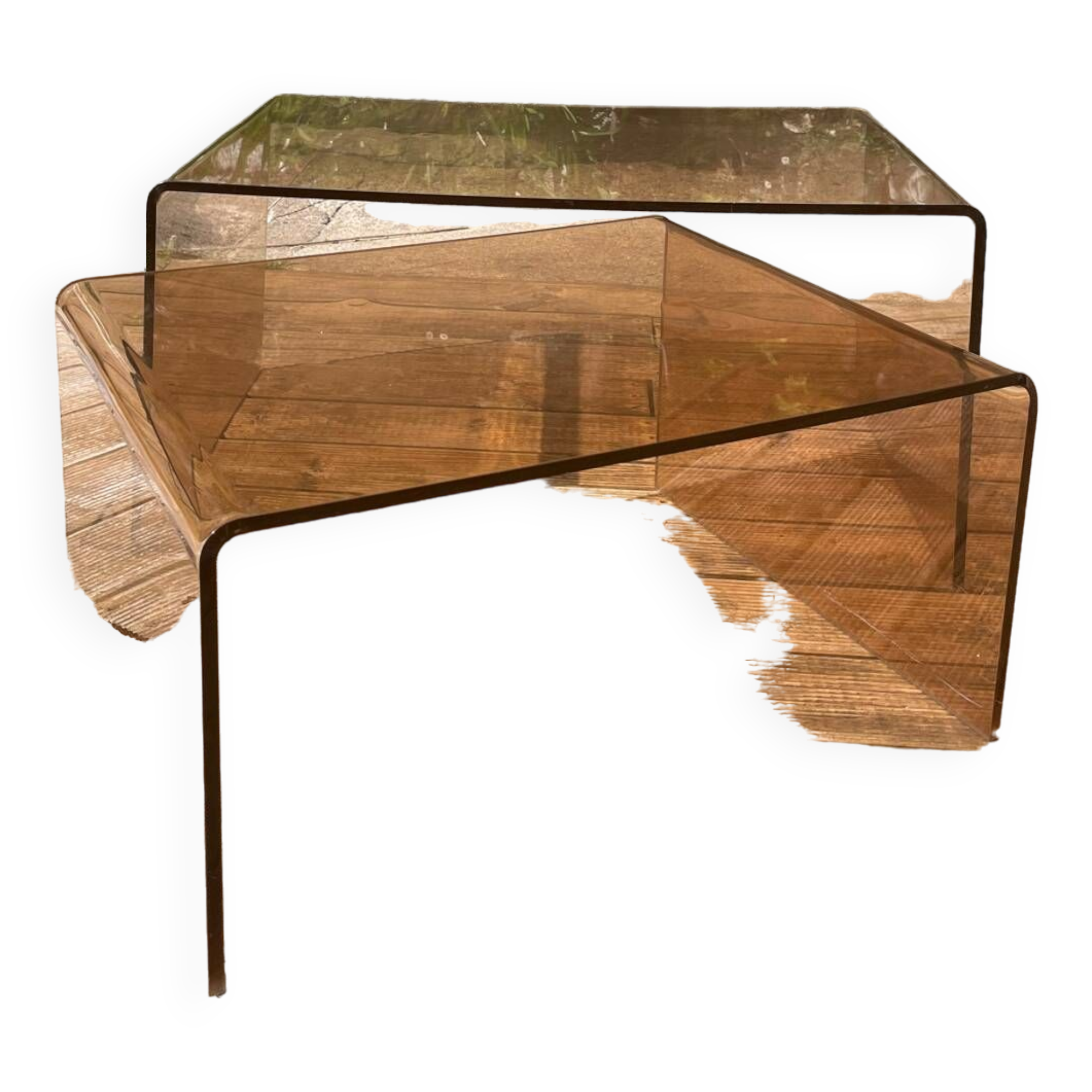 Duo of 70´ coffee tables