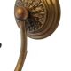 Pair of Napoleon III style brass and opaline wall lights