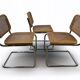 Ensemble de 6 chaises Cesca de Marcel Breuer pour Gavina, années 1960