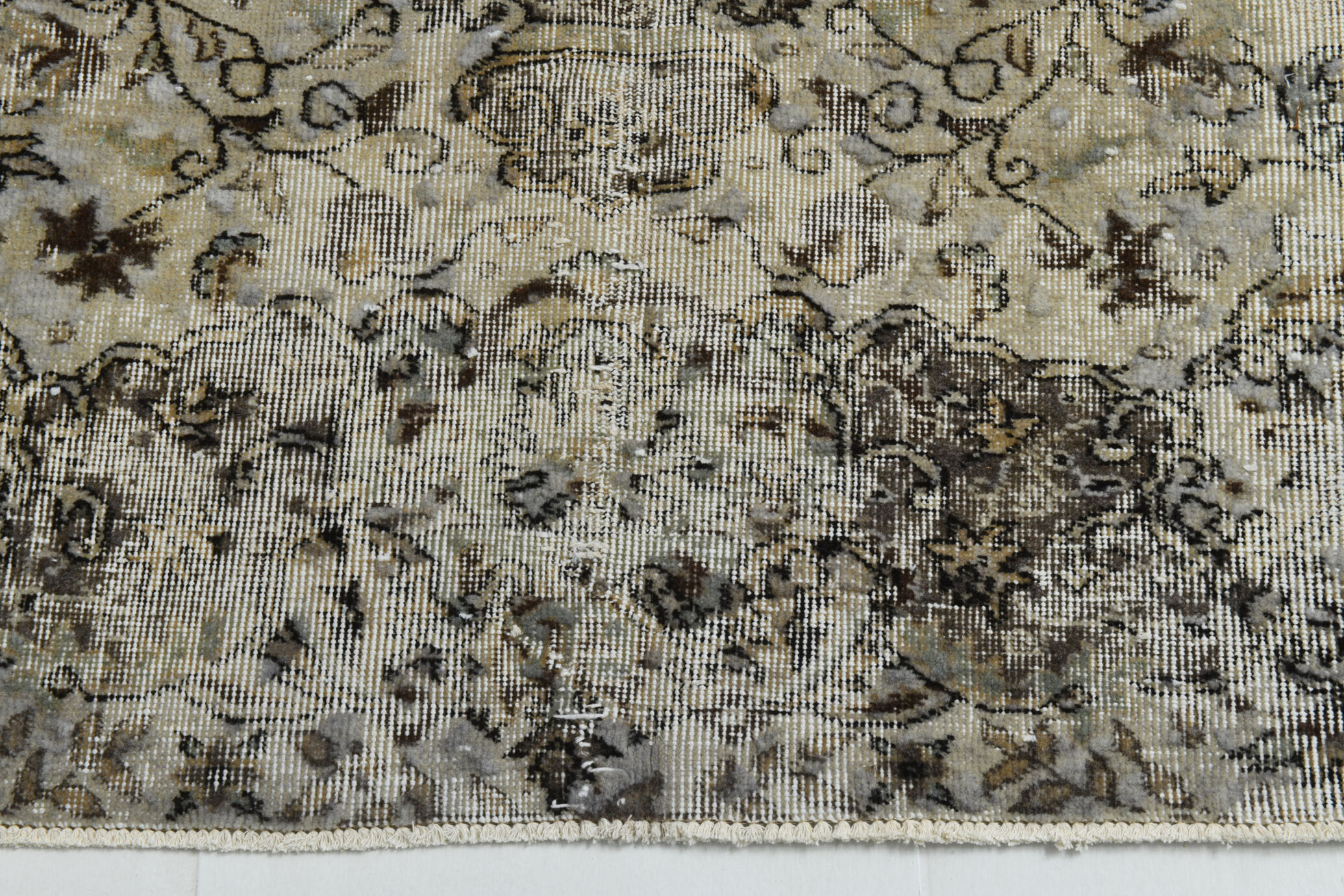 7x9 old antique anatolian turkish rug 289x206cm