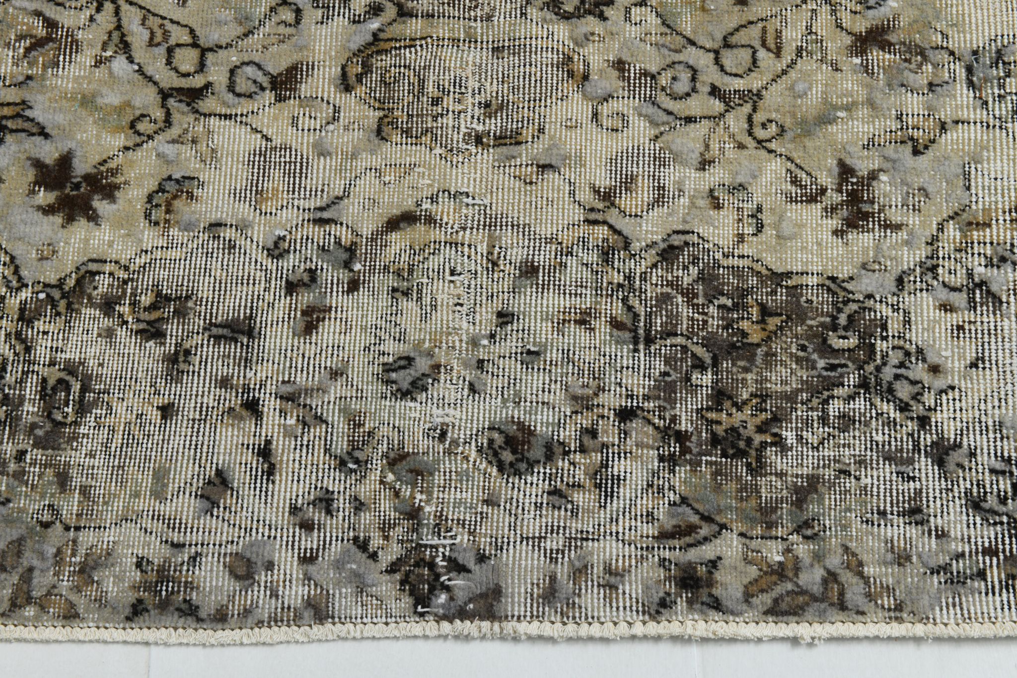 7x9 old antique anatolian turkish rug 289x206cm