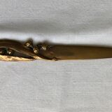 Opens letters cut bronze paper signed