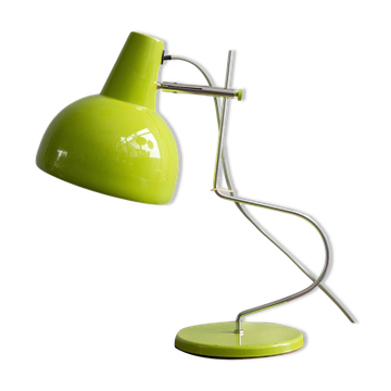 Lampe de table vintage tchécoslovaque verte par Lidokov, années 1970