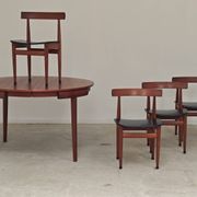 Table de repas et 4 chaises par Hans Olsen pour Frem Rojle  Danemark