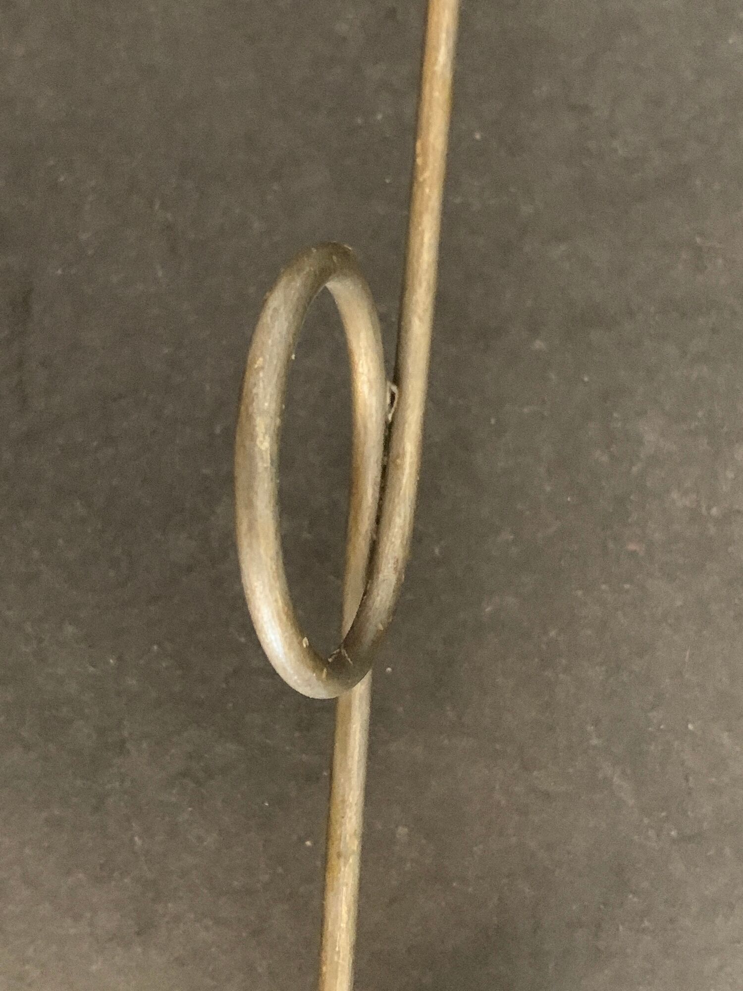 Swedish design candle holder in granite, metal and brass, 1980, height 39 cm