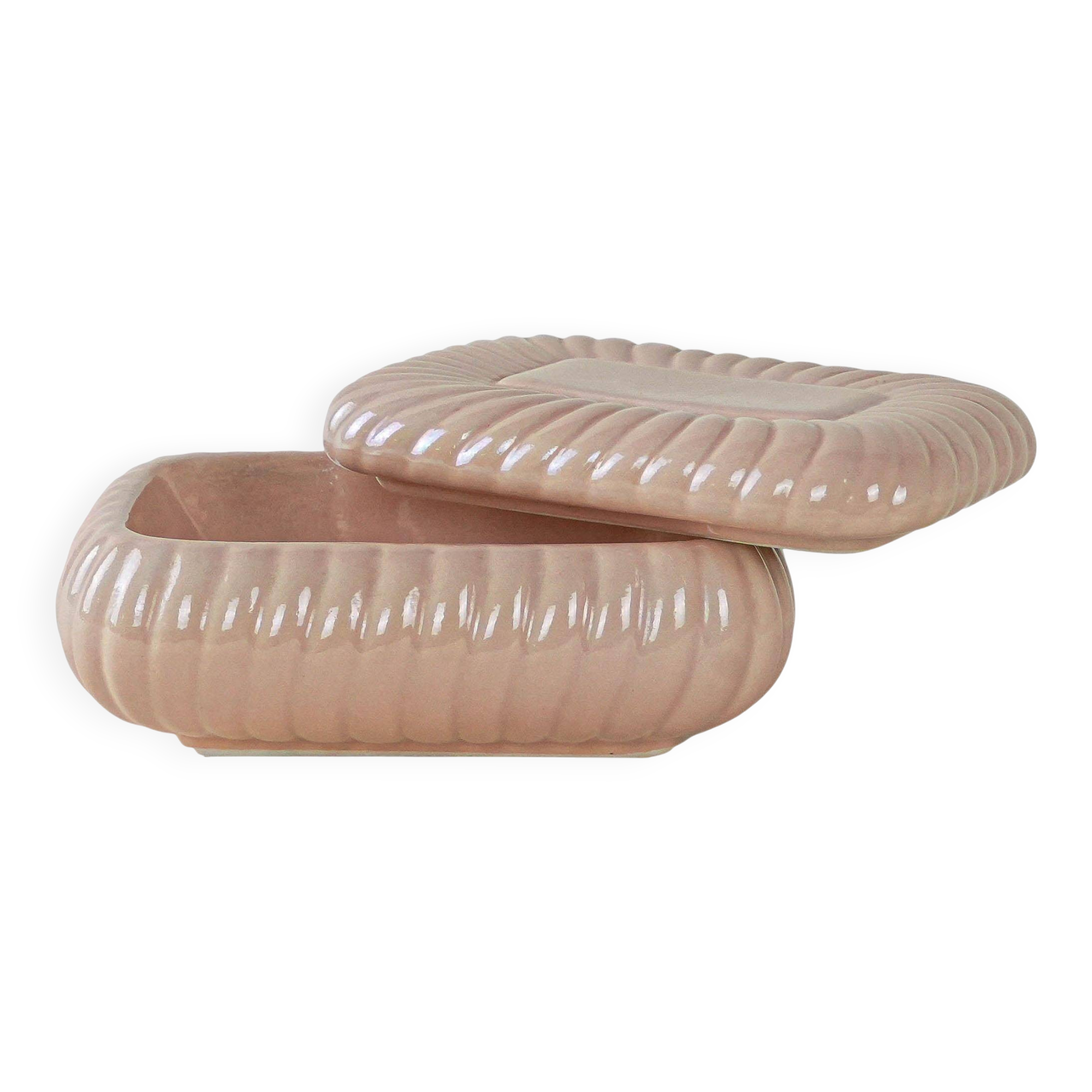 Ceramic jewelry box, Italian design, 1970s, production: Italy