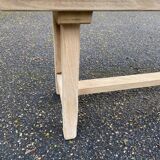 Renovated oak farm bench from the 20th century, 180cm.