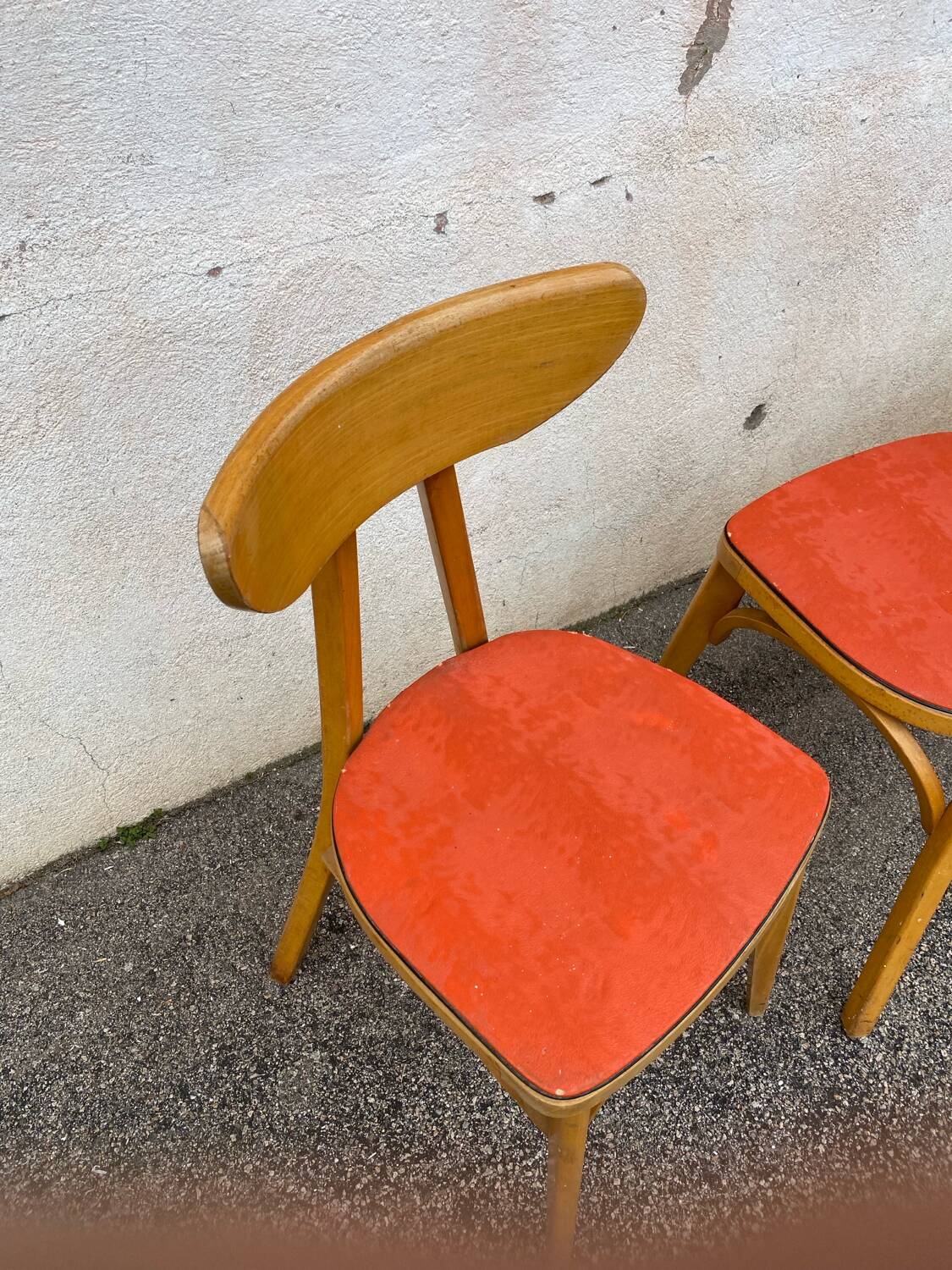 4 Luterma banana bistro chairs