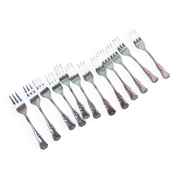 12 fourchettes à gâteau