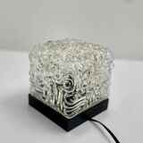 Pair of Vintage Cube Lamps – Textured Glass Wall or Ceiling Lights