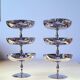 Lot de 6 coupes à glaces/desserts en inox