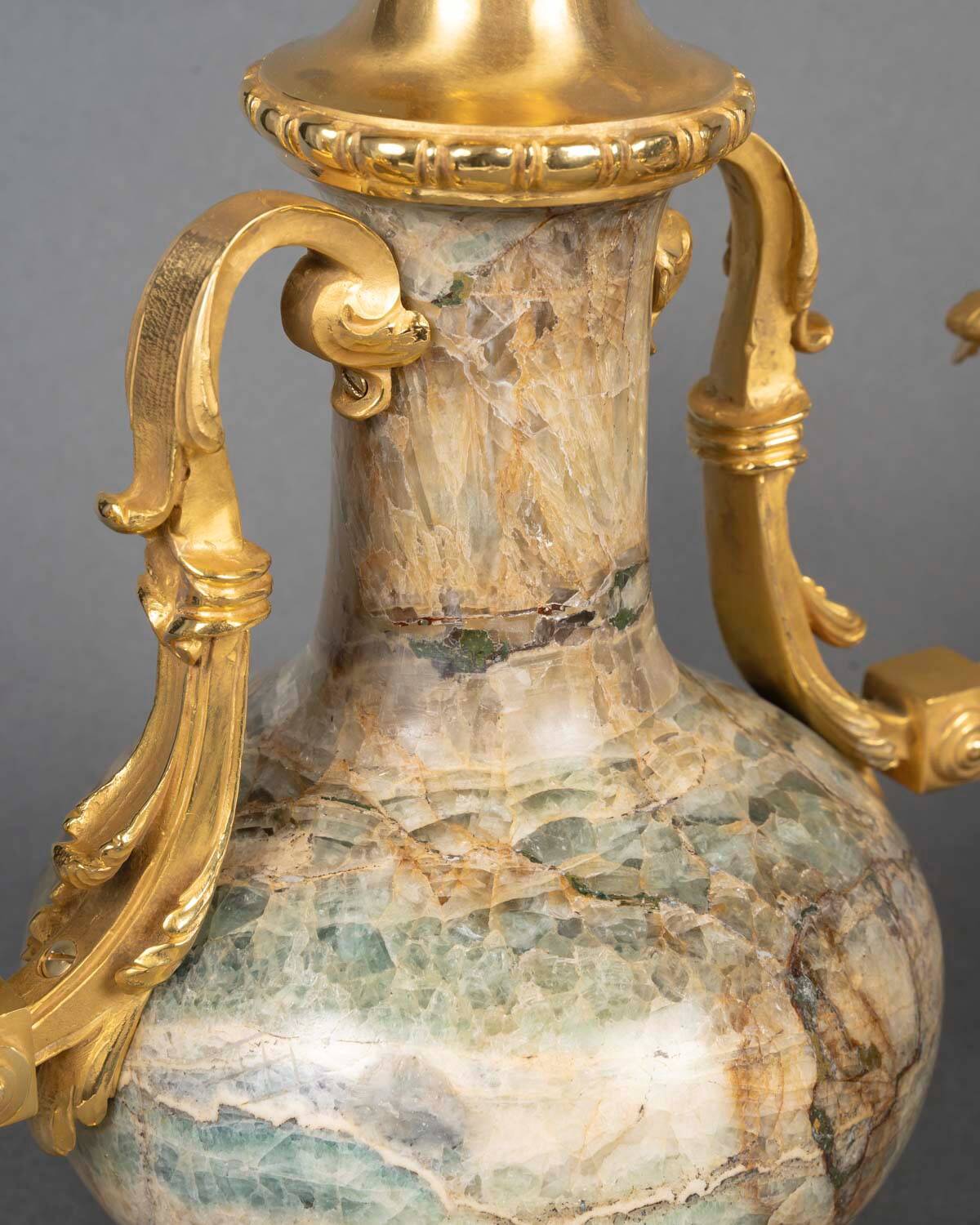 Pair of three-light candelabra Napoleon III