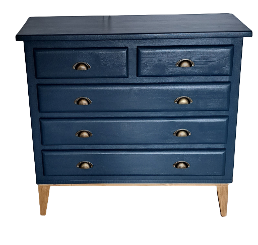 Chest of drawers in glove blue
