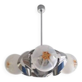 Mazzega Murano Space Age Chandelier 70s