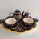 Tea / coffee tête-à-tête service Gien earthenware - Renaissance
