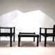 Bofinger set of 2 Farmer lounge chairs with table by Gerd Lange, 1960