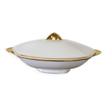 Vegetable dish in Limoges porcelain by Jean Boyer