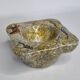 Empty pocket in vintage glazed ceramic signed "Gelb"