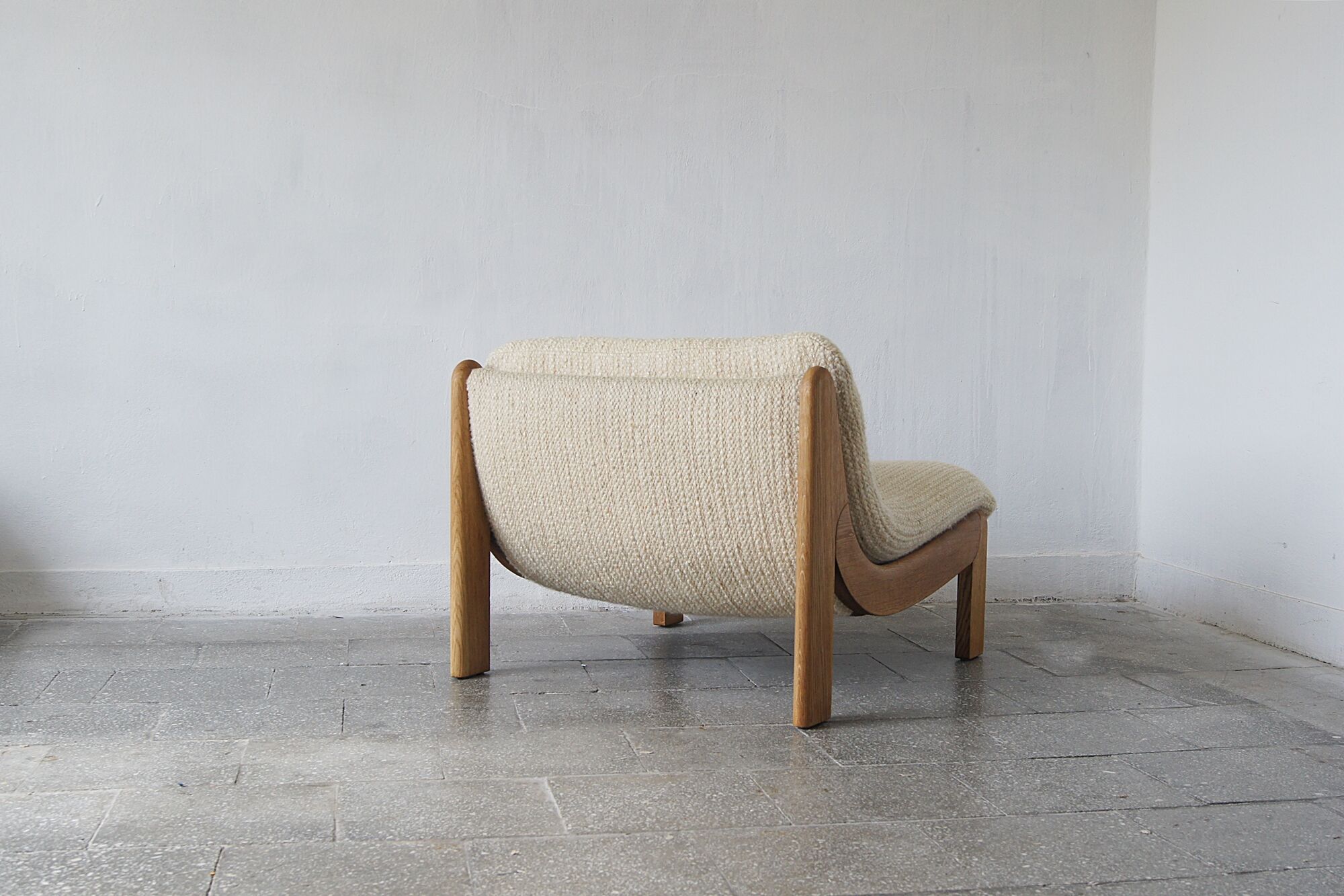 Scandinavian Brutalist Lounge Chair