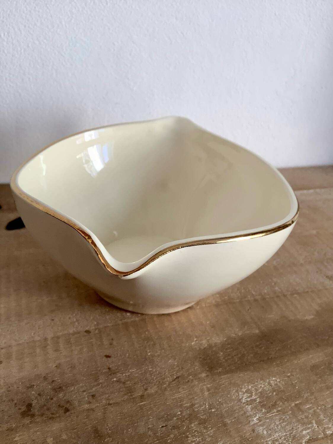 Gien earthenware sauce boat