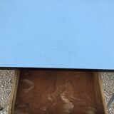 Vintage table in blue Formica