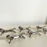 Lot de 6 portes-couteaux - cheval au galop