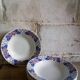 Six old plates in Sarreguemines of the "Turbigo" service