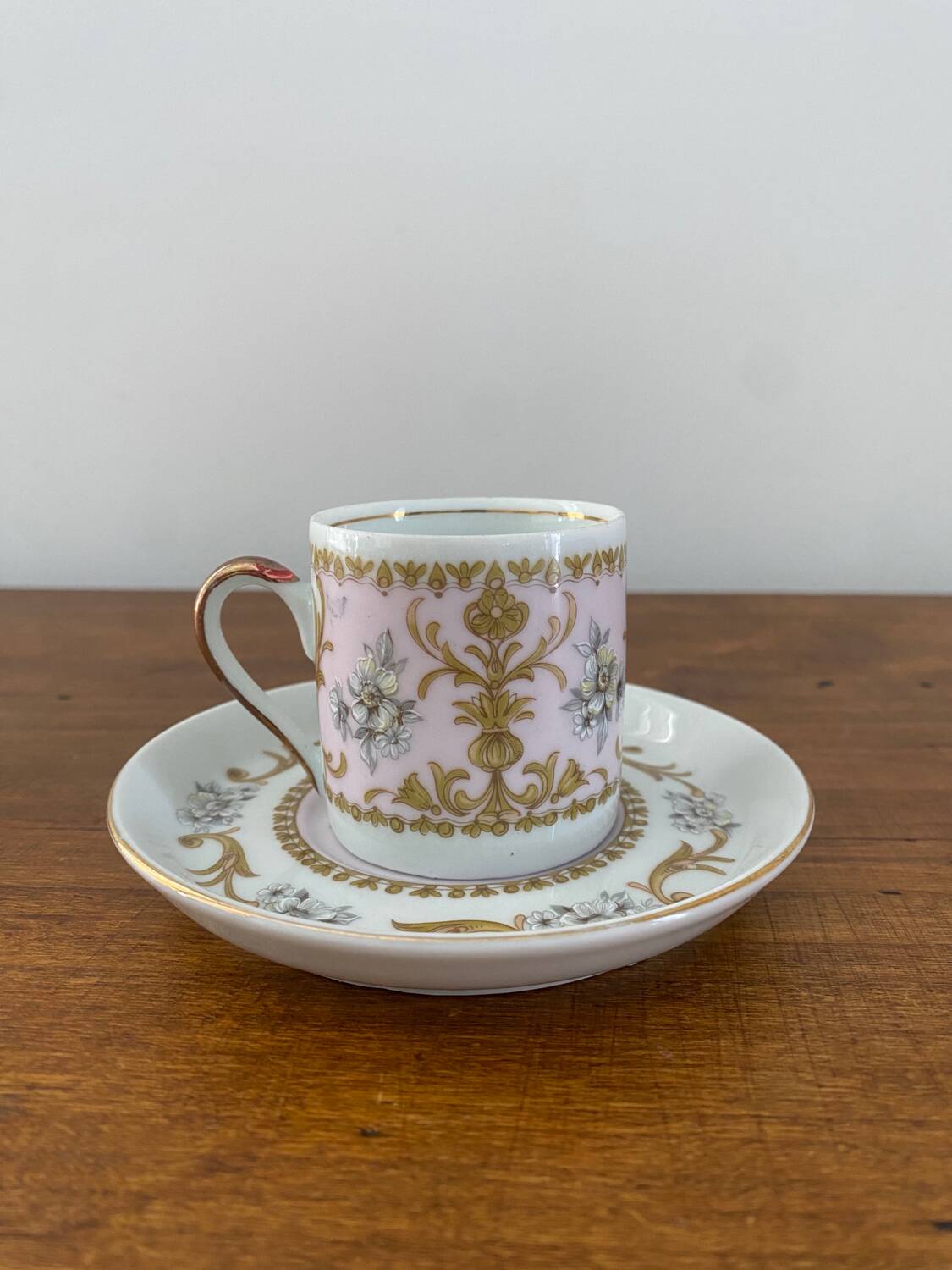 Genuine ITALY porcelain cup and saucer
