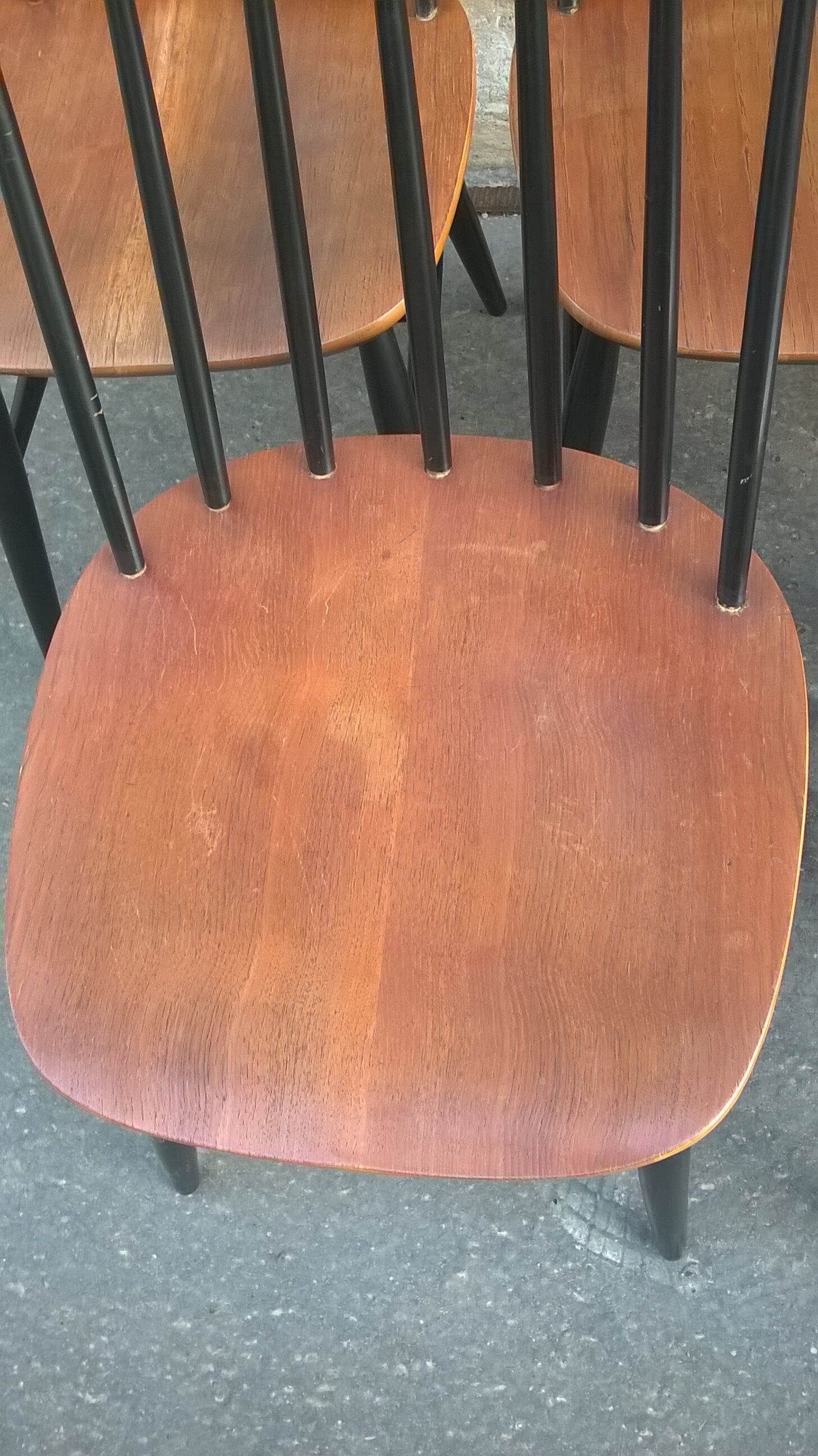 Set de 5  chaises scandinave Fanett d'Ilamri Tapiovaara