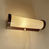 Art Deco Wood Glass Wall Light Bedside