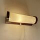 Art Deco Wood Glass Wall Light Bedside