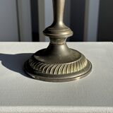 Large antique silver-plated candlestick H29 D10.5