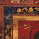 Antique chest painted vermilion red made of pine – China, circa 1900