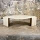 Travertine eye coffee table by Roche Bobois, 1970s