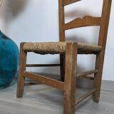 Children's straw country chair