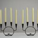 Pair of Candelabras by Nils “Kricke” Wahlström for Ystad-Metall, Sweden, 1950s