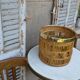 Bamboo and brass basket circa 1960 italy