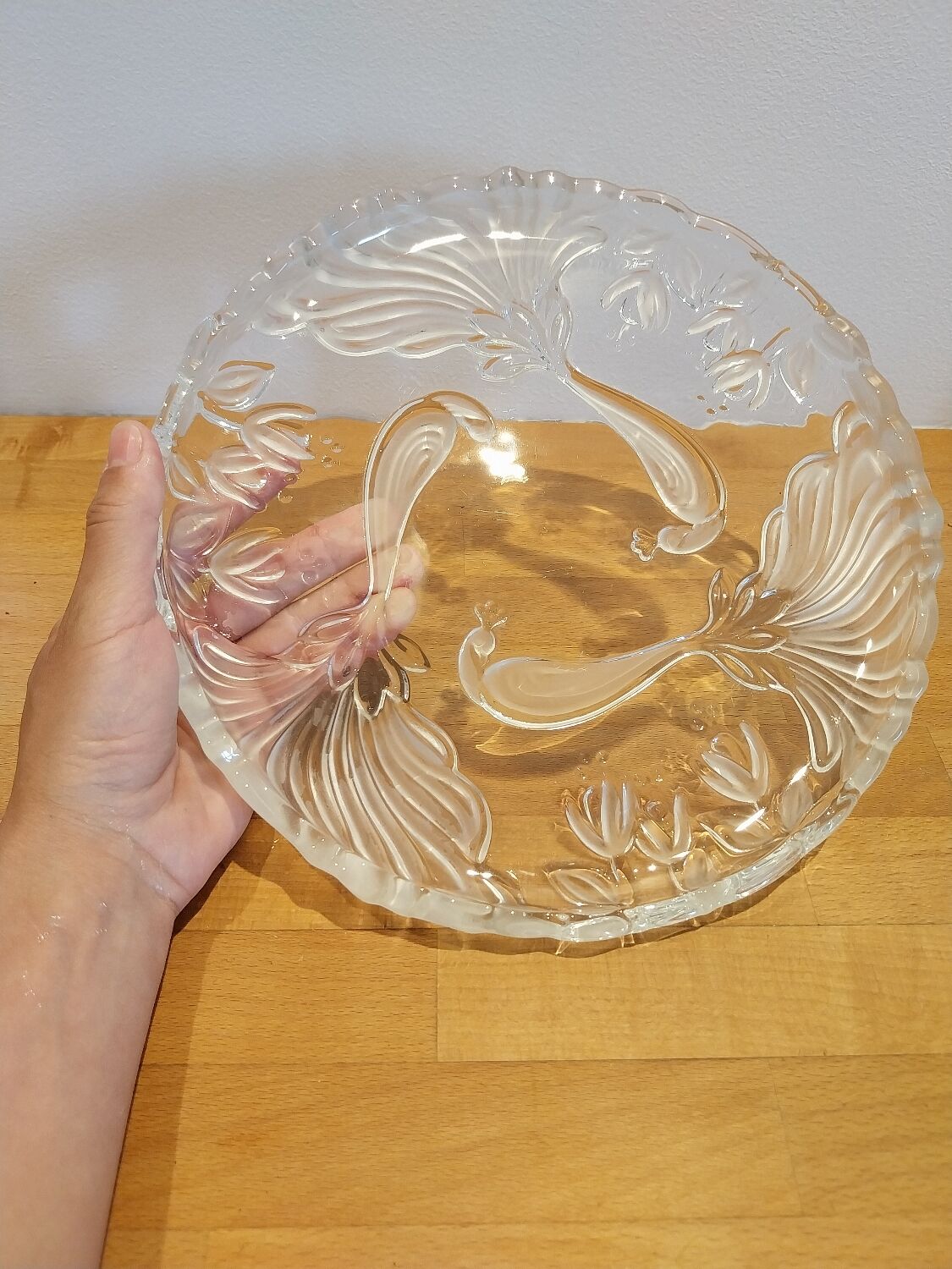 Glass dish from the 60s