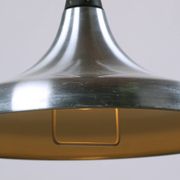 Grande suspension Allemande en métal chromé, modèle Tulip par Erco 1960.