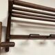 Old oak wall coat rack