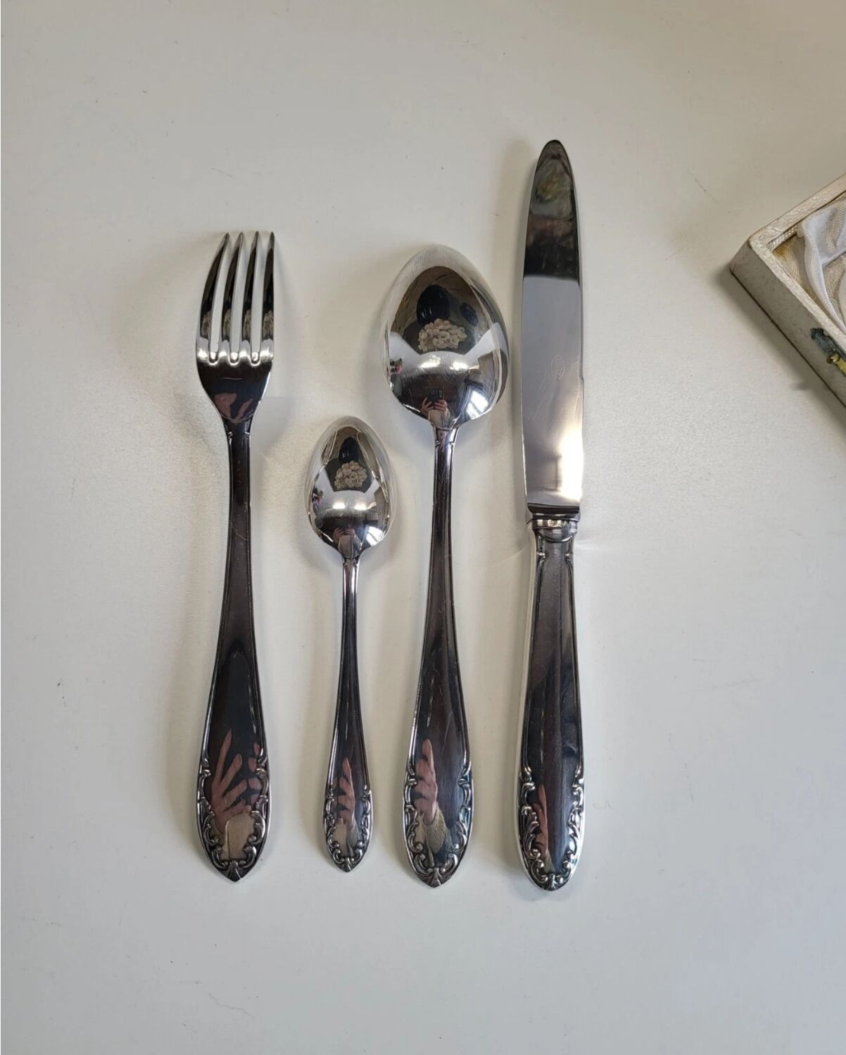 4-Piece Flatware Set, Liberty Silver-Plated Metal