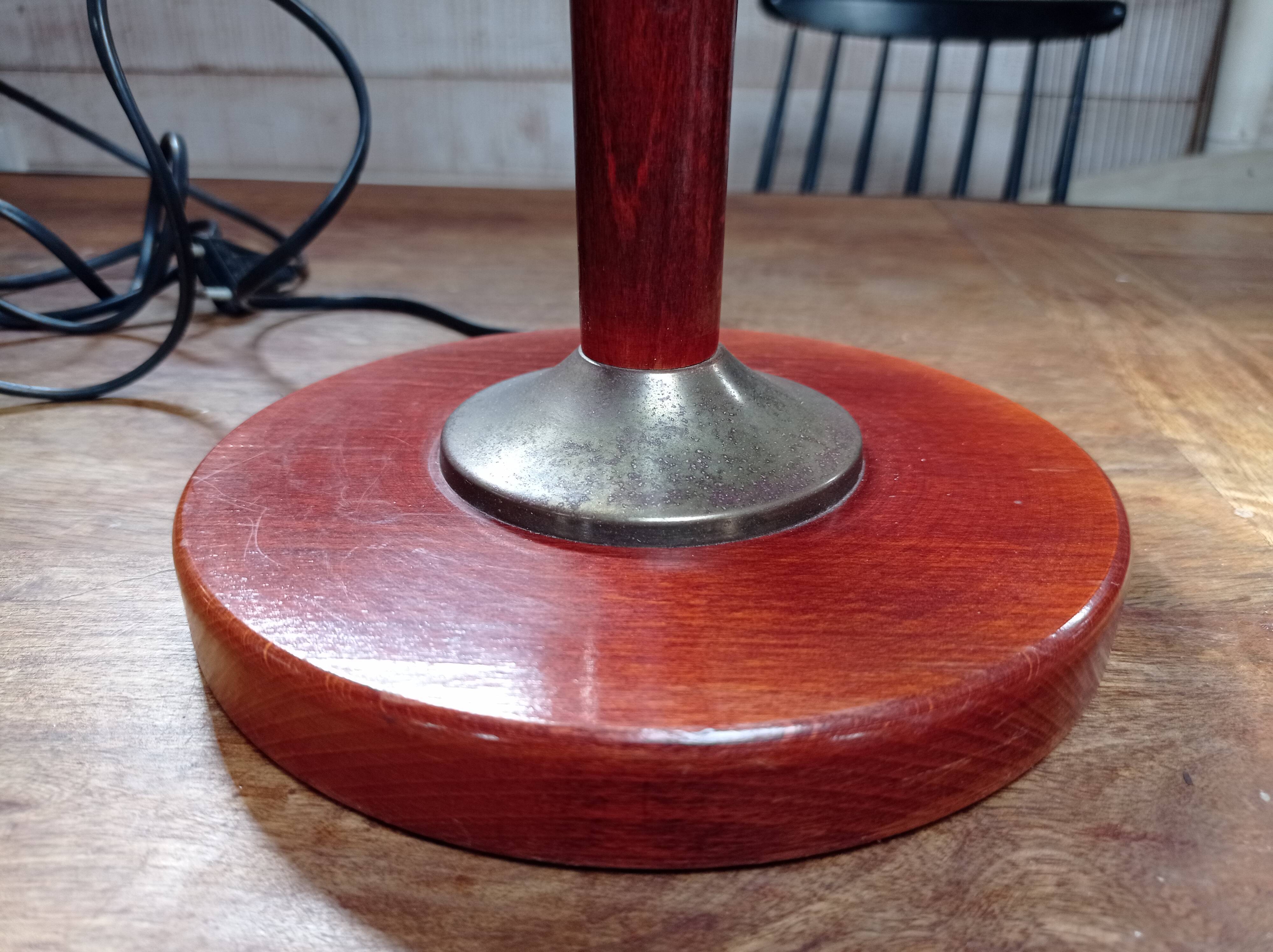 Wooden lamp stand