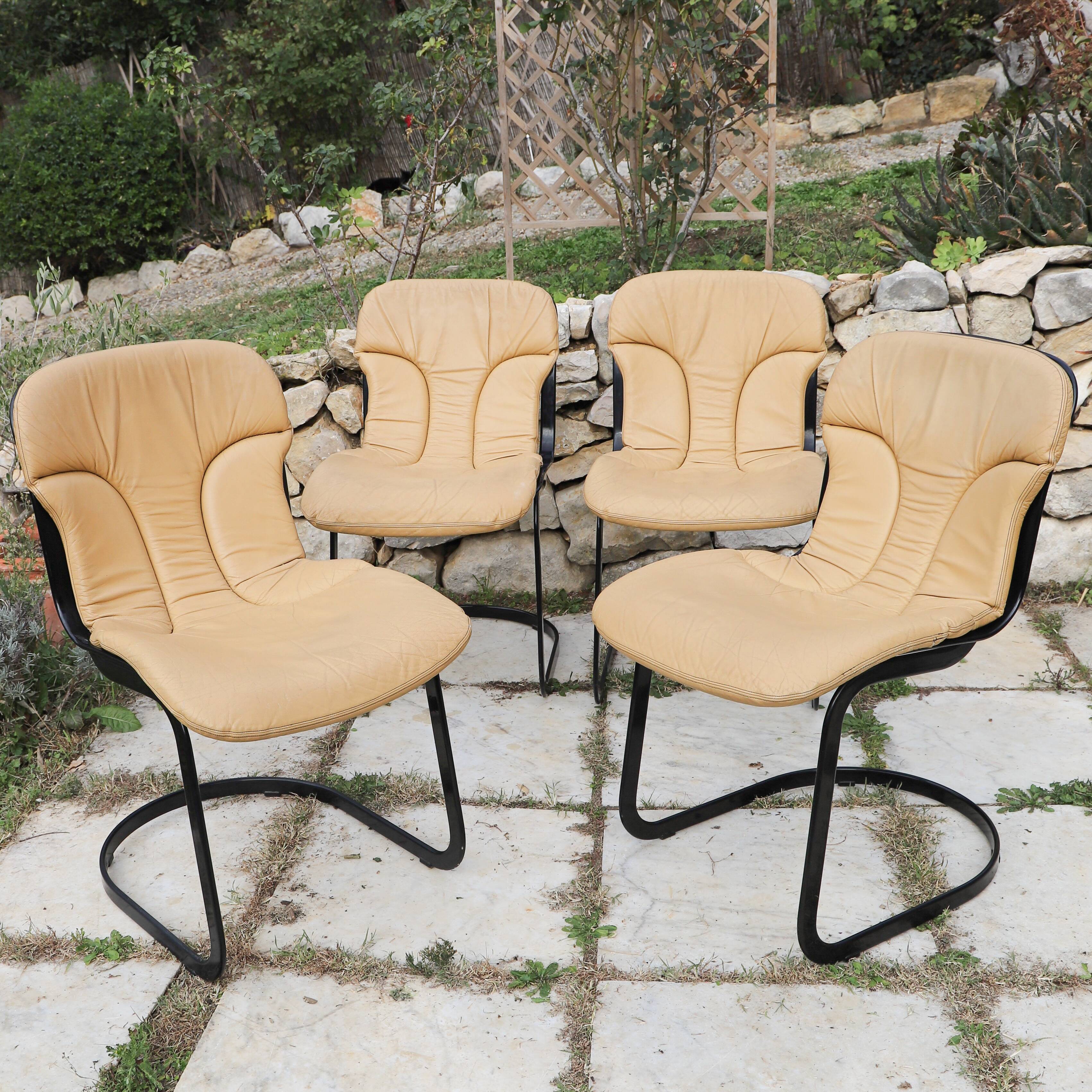 4 chairs Cidue 1970