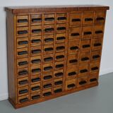 Dutch Beech / Pine Industrial Apothecary / Workshop Cabinet, circa 1950s