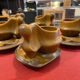 6 cups with saucers 1970. Sighisoara earthenware.