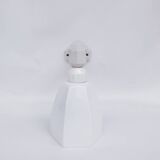 Decorative porcelain and glass wall lamp