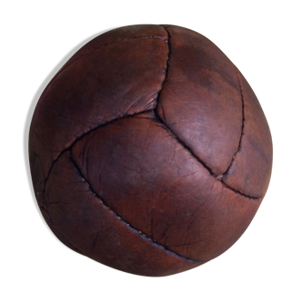 Leather medicine ball from the 1930