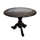 Table basse, bois de padouk sculpté dragons, anglo-indienne, XIXe siècle – Inde